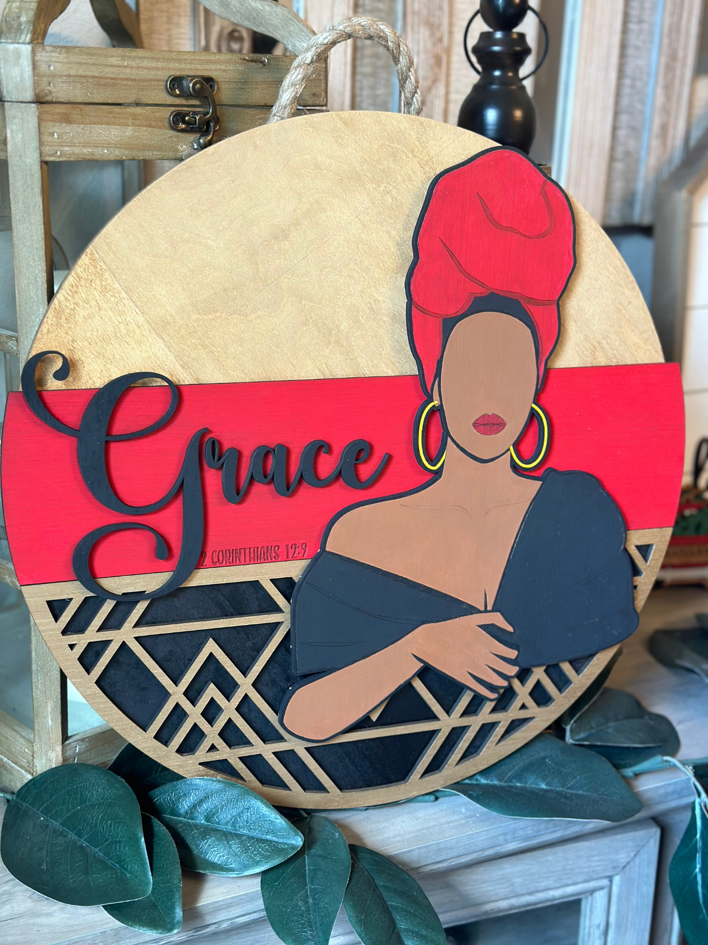 Grace Door Sign – 2 Corinthians 12:9