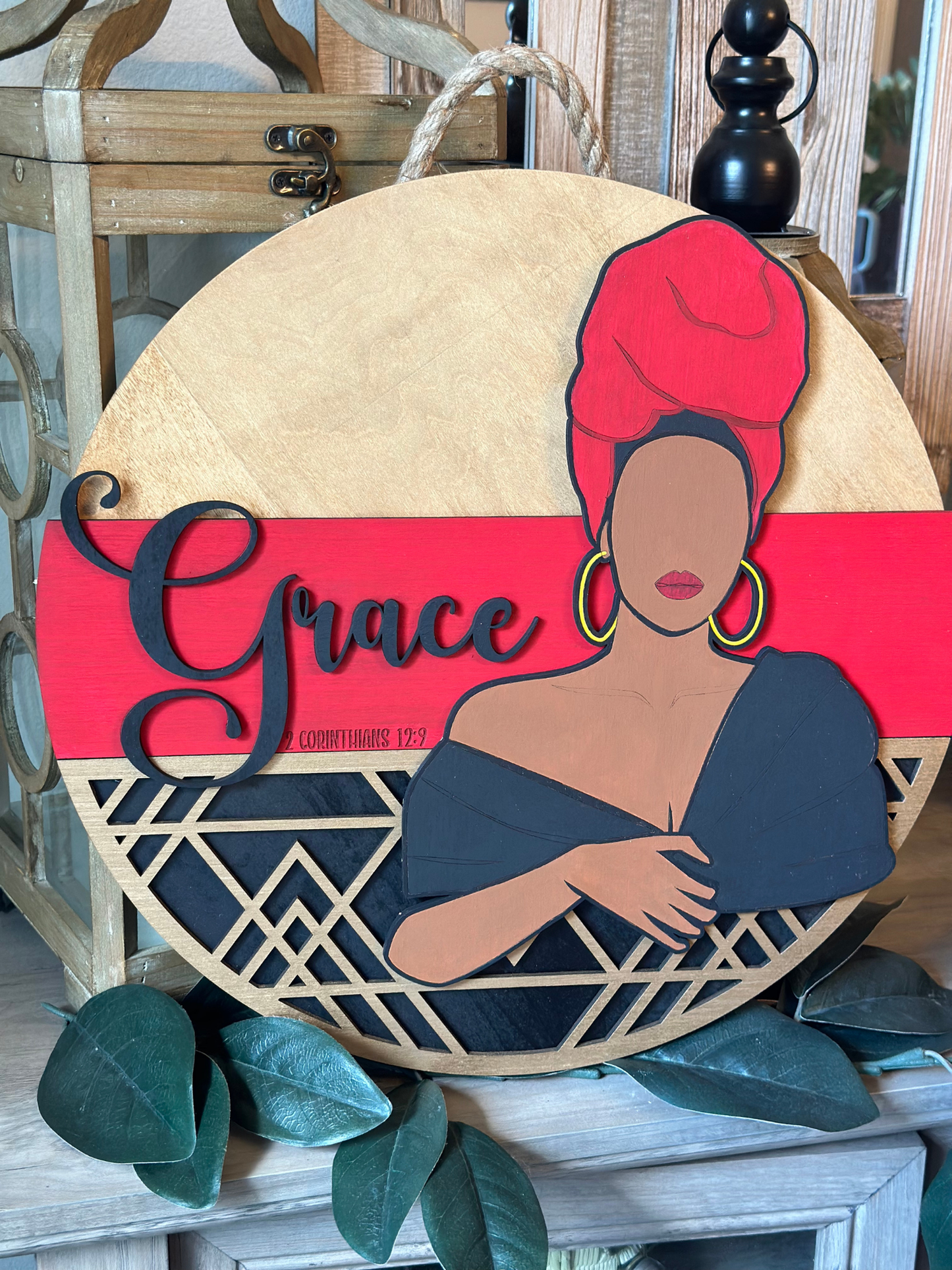 Grace Door Sign – 2 Corinthians 12:9