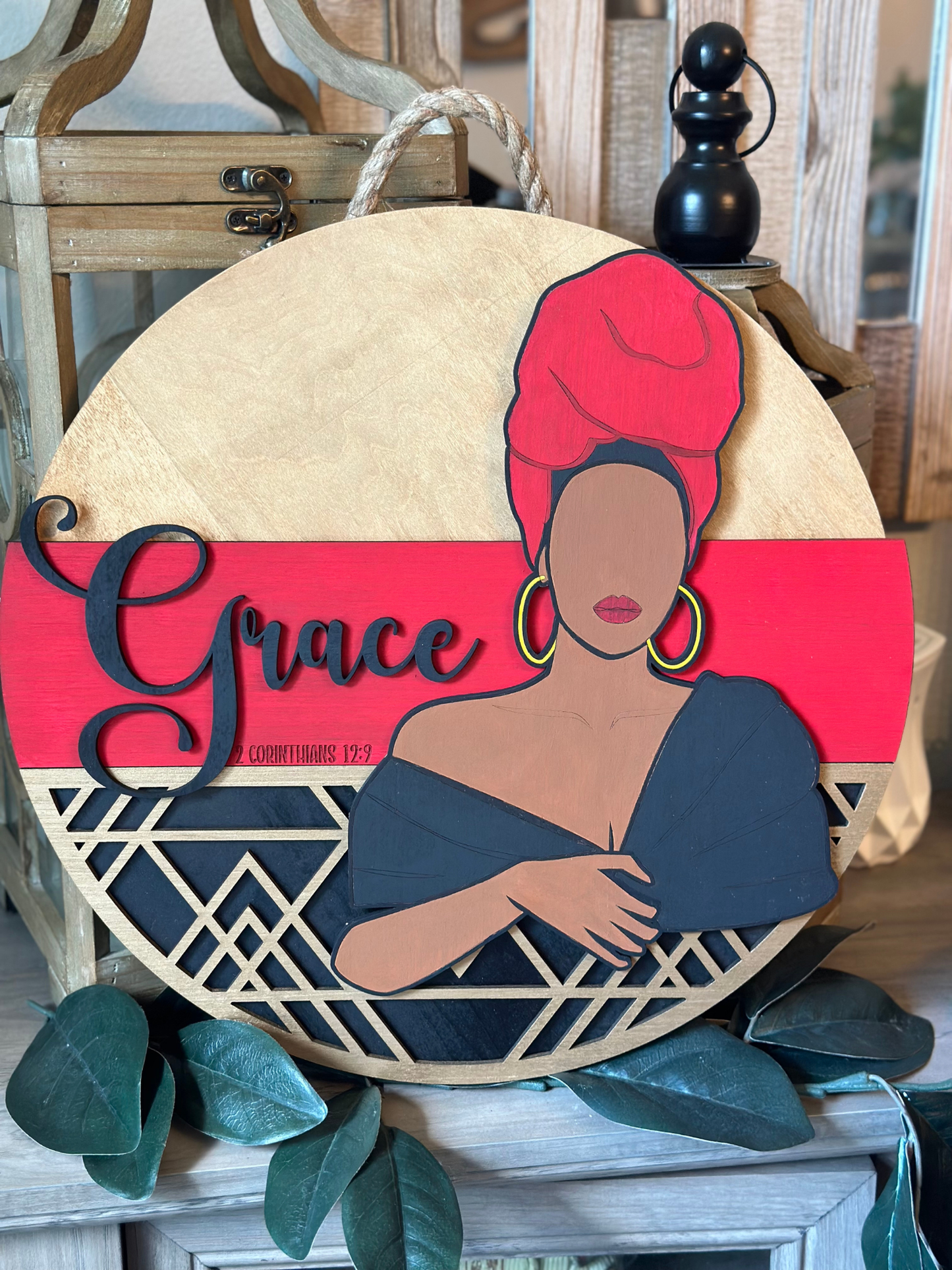 Grace Door Sign – 2 Corinthians 12:9