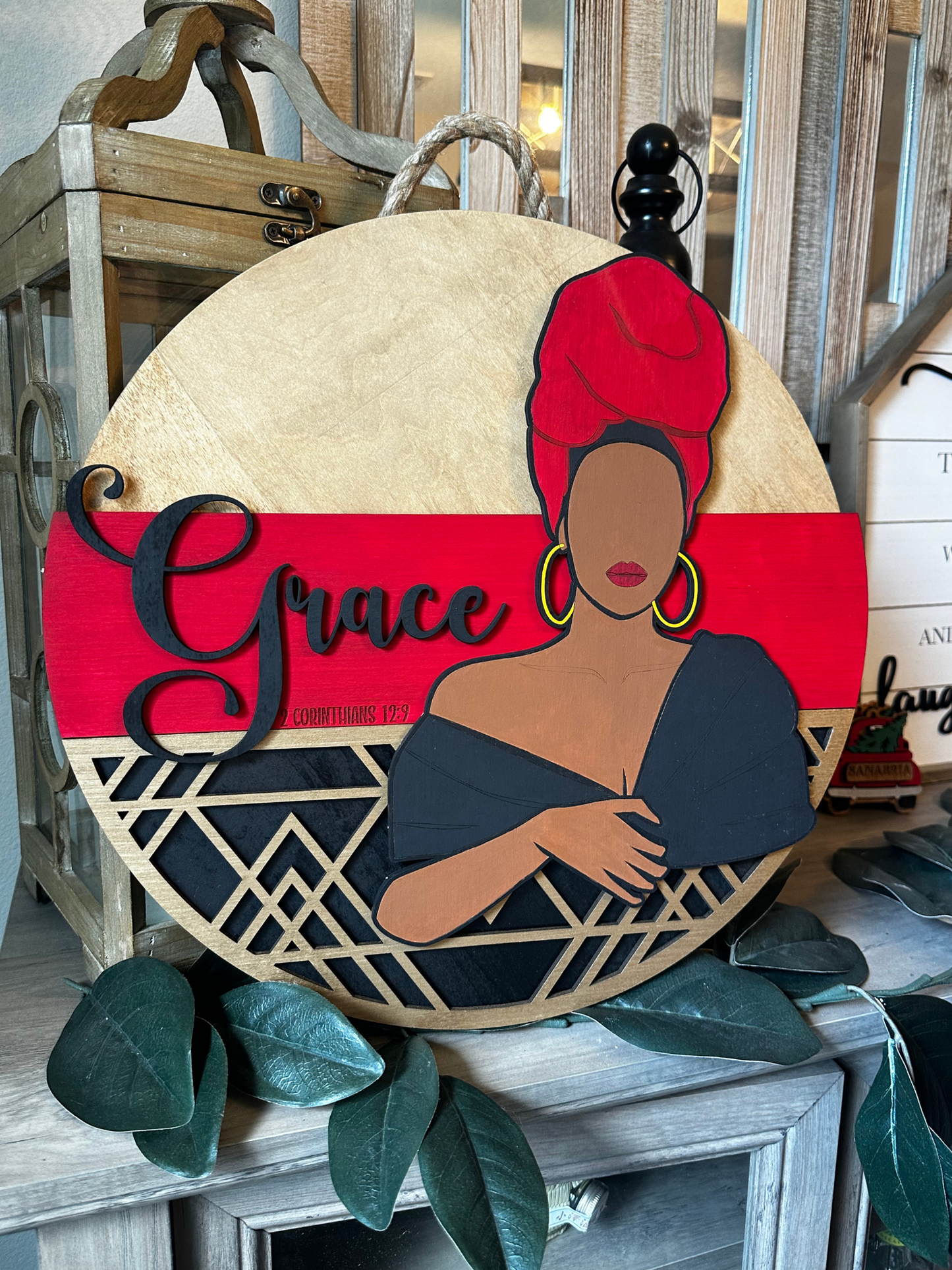 Grace Door Sign – 2 Corinthians 12:9