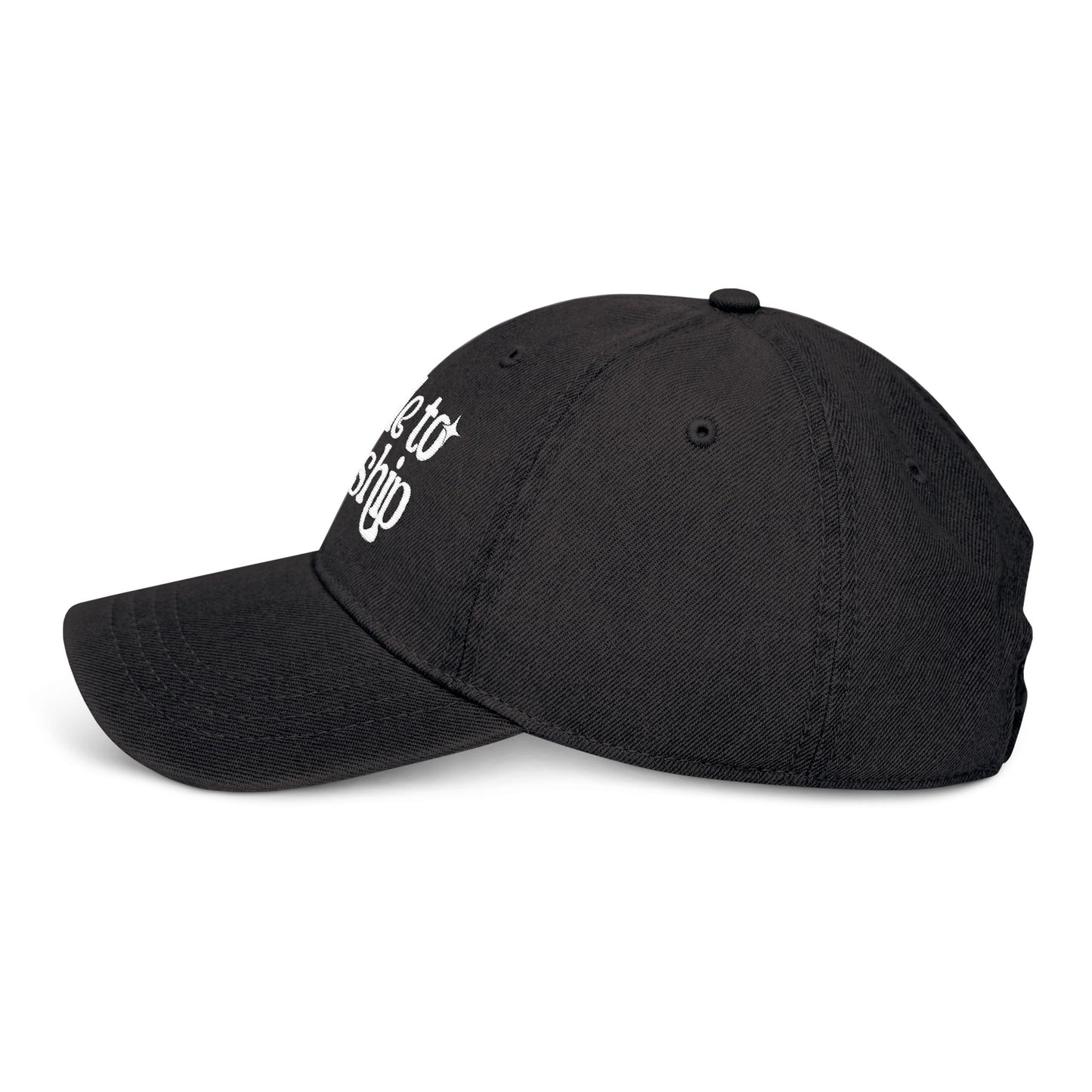 Embroidered Denim Hat - Made to Worship Psalm 150:6