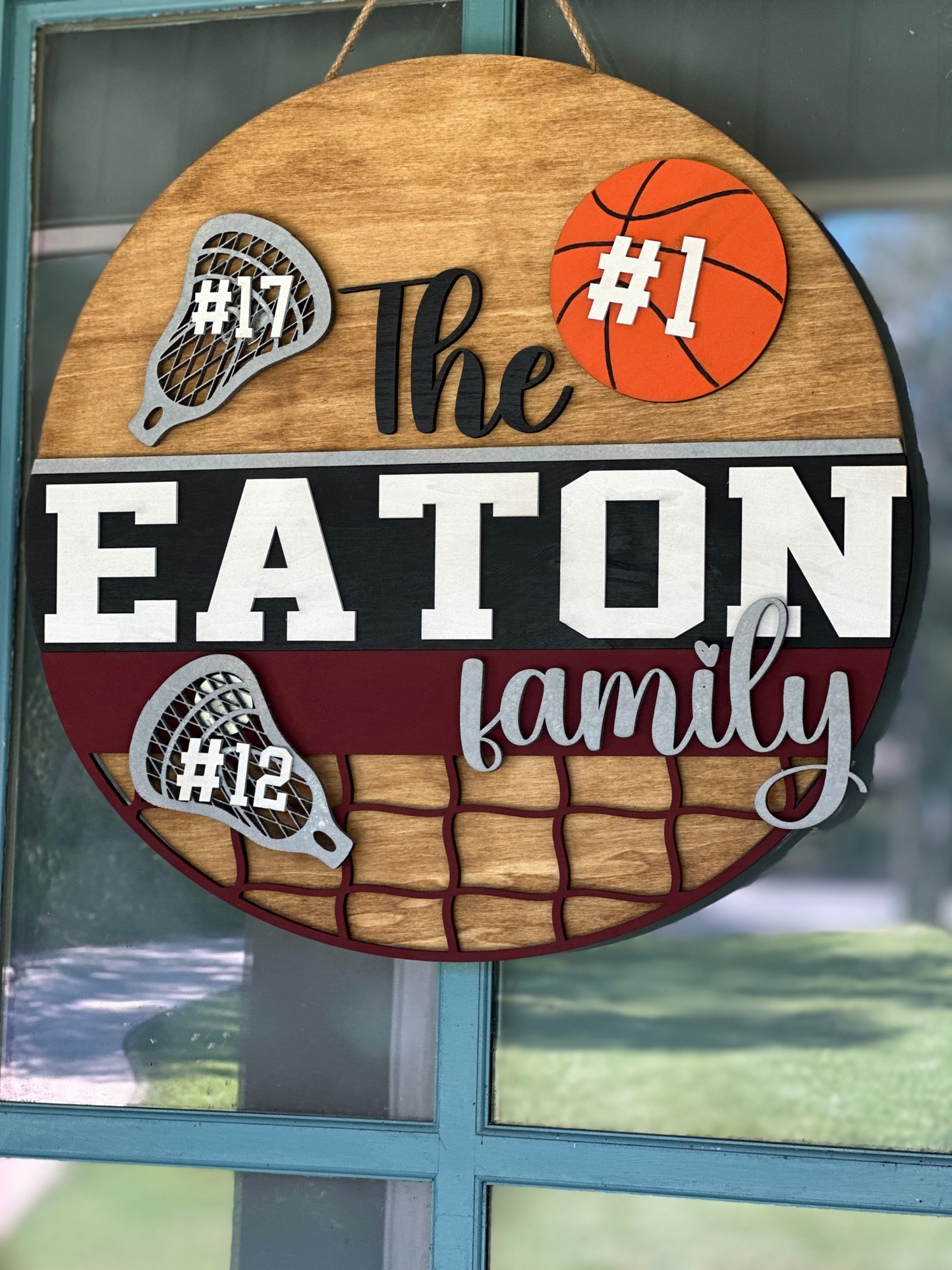 Interchangeable Sports Door Sign