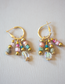 Golden Hour Glow Beaded Hoop Earrings