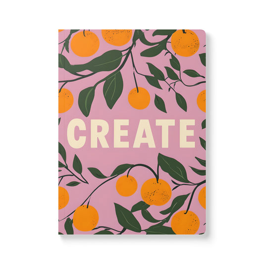 Creative Inspiration Softcover Journal, Writers Notebook, Artistic Planner, Mindful Journaling, Gift for Creatives