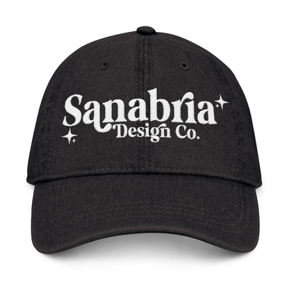 Embroidered Denim Hat – Sanabria Design Co. – Stylish Casual Accessory