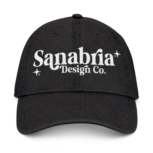Embroidered Denim Hat – Sanabria Design Co. – Stylish Casual Accessory
