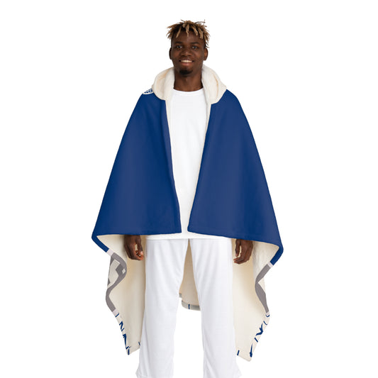 Personalized Hooded Sherpa Fleece Blanket - Name, Team Colors, Jersey Number - Player & Team Celebration, Custom Throw, Soft Warm Blankie,