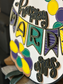 Happy Mardi Gras Door Hanger – Festive Hand-Painted Decor