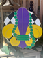 Mardi Gras Family Crest Door Hanger
