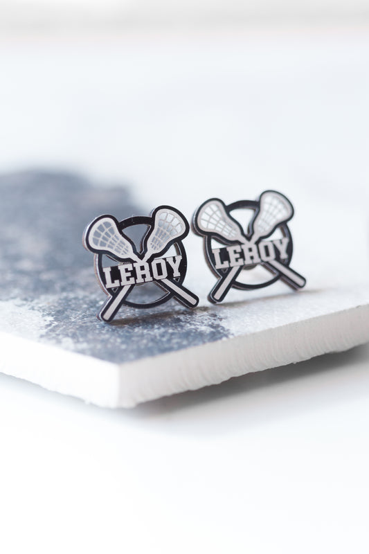 Custom Lacrosse Earrings