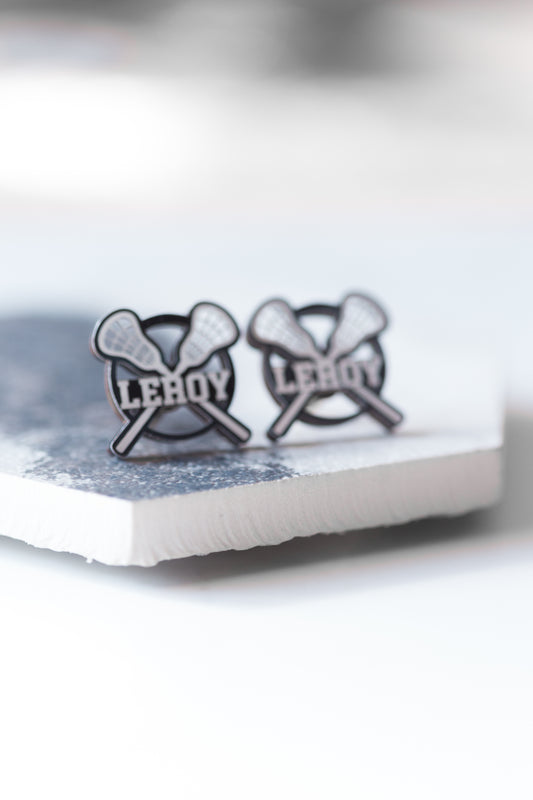 Custom Lacrosse Earrings