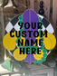 Mardi Gras Family Crest Door Hanger