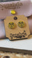LAX Lacrosse Stick Engraved Stud Earrings